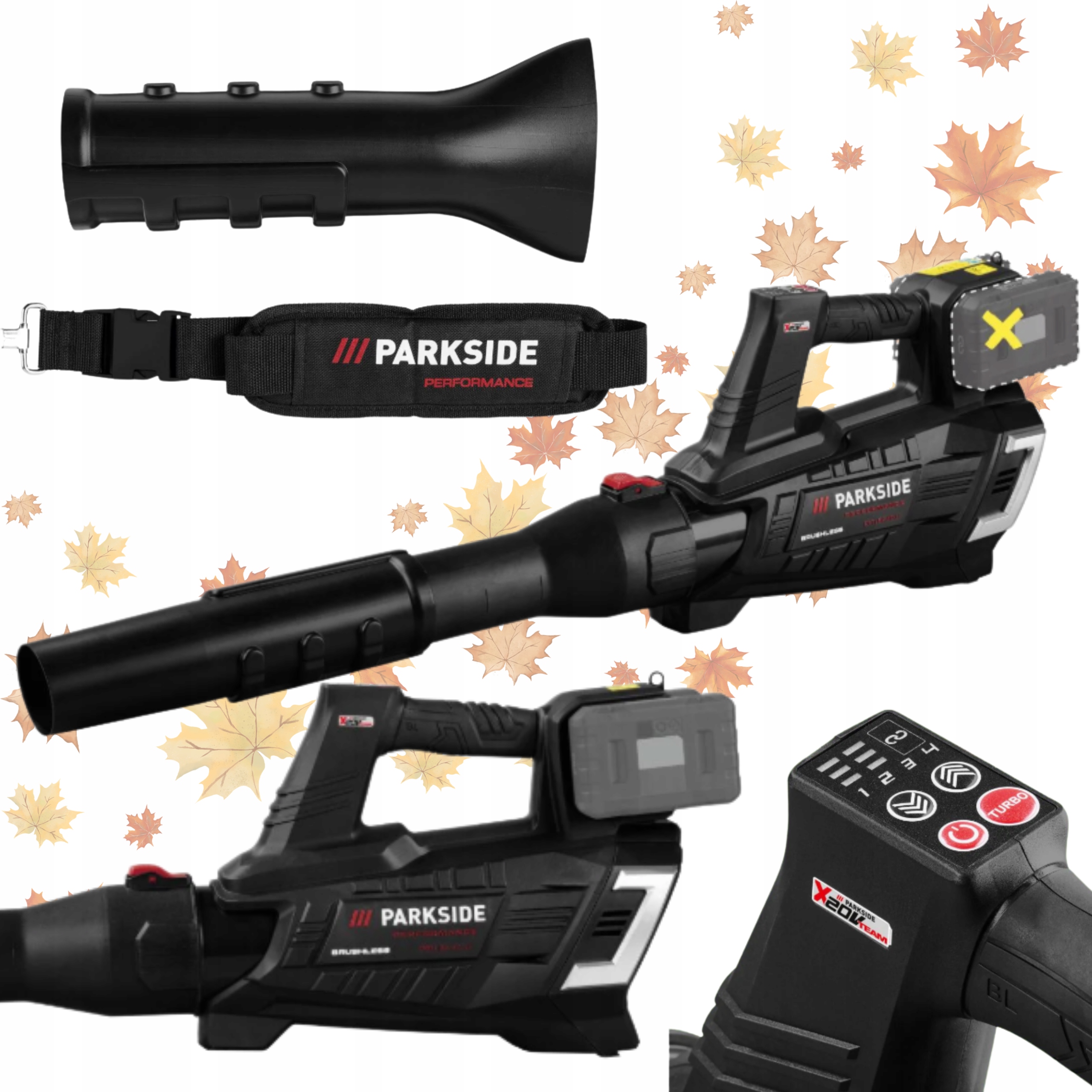 Parkside Performance PPRLBA 40V ruksak na lístie
